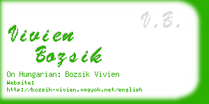 vivien bozsik business card